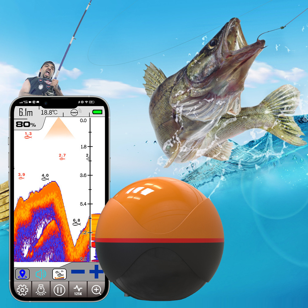 Novo Localizador de Peixes Int - Fish Finder Battery avaliação e preço